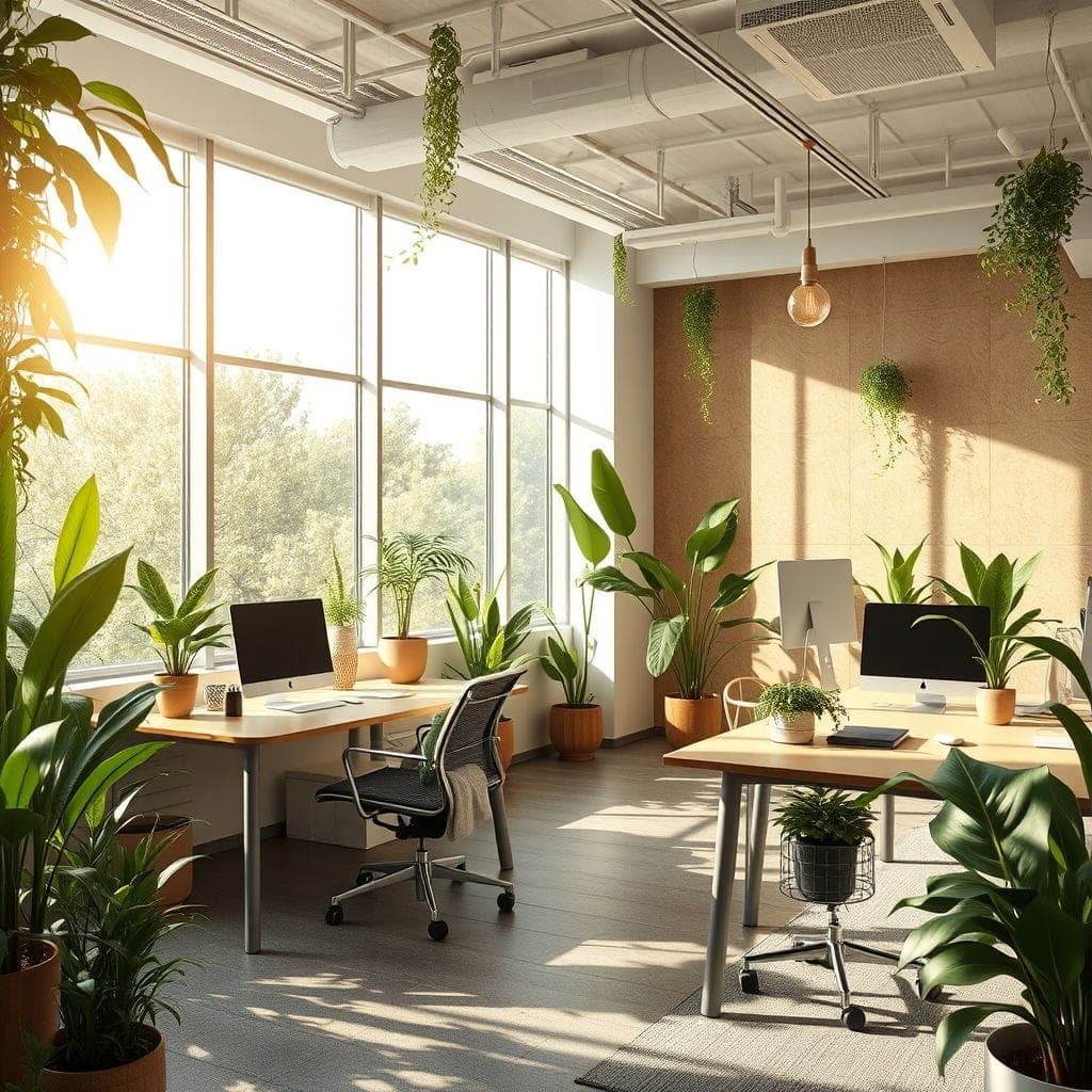 Biophilic Coworking Space design example 2