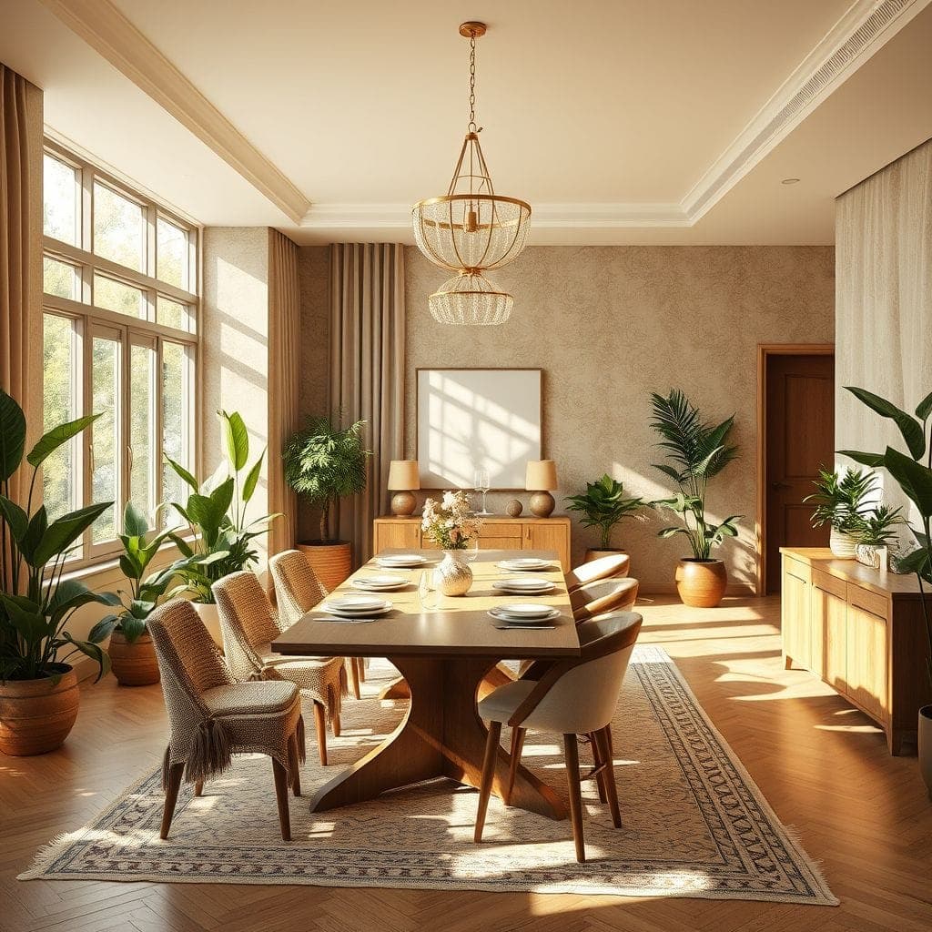 Biophilic Dining Room design example 3