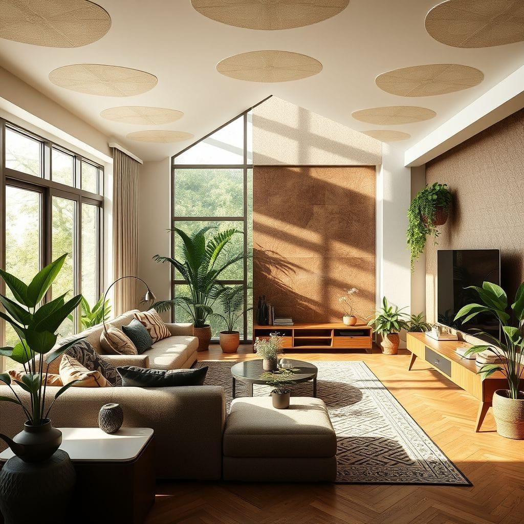 Biophilic Entertainment Room design example 1