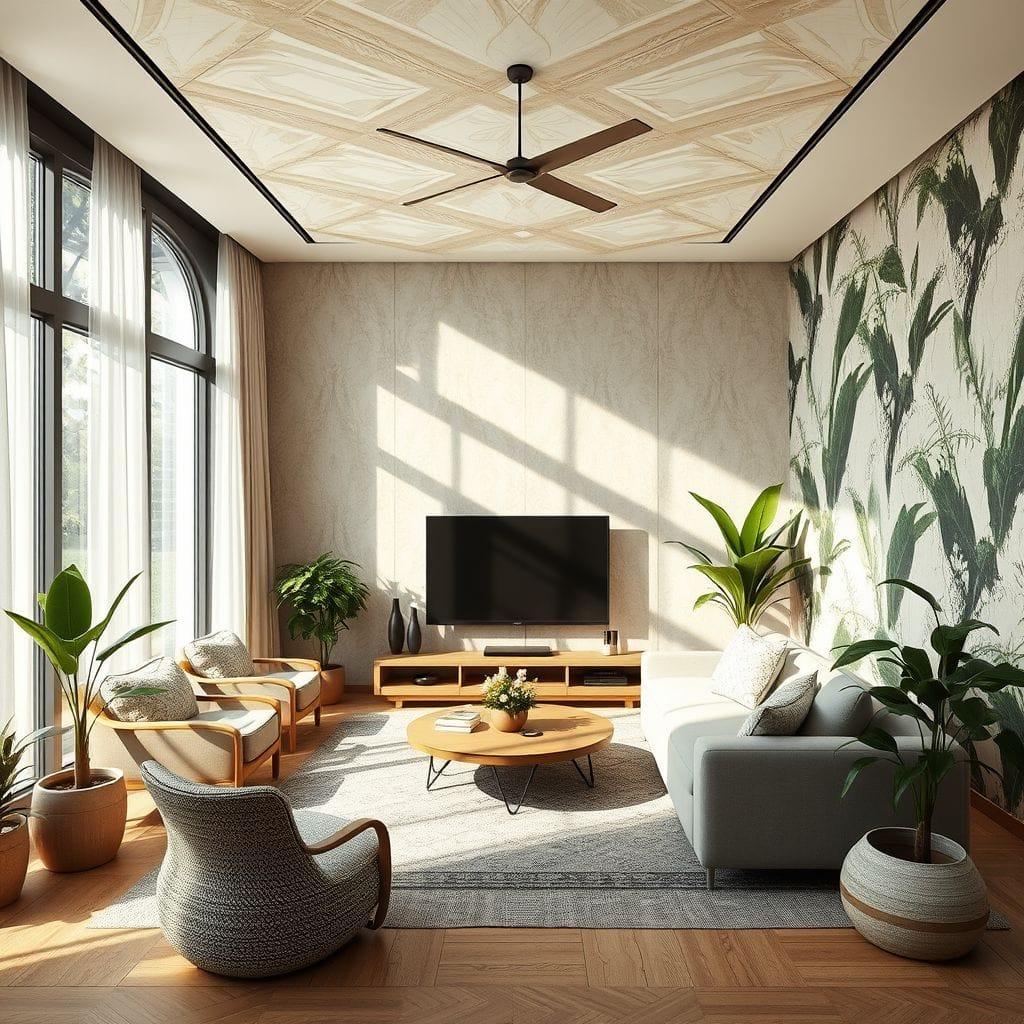 Biophilic Entertainment Room design example 2