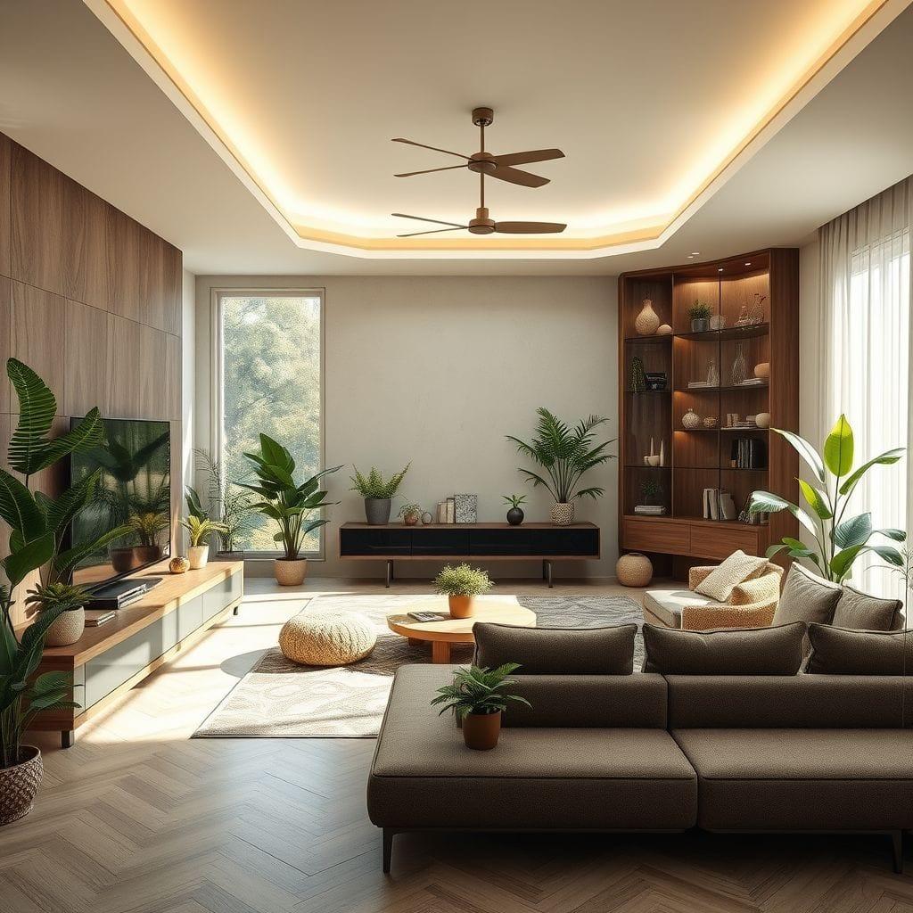 Biophilic Entertainment Room design example 3