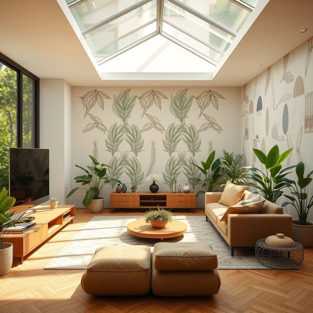 Biophilic Entertainment Room design example 4