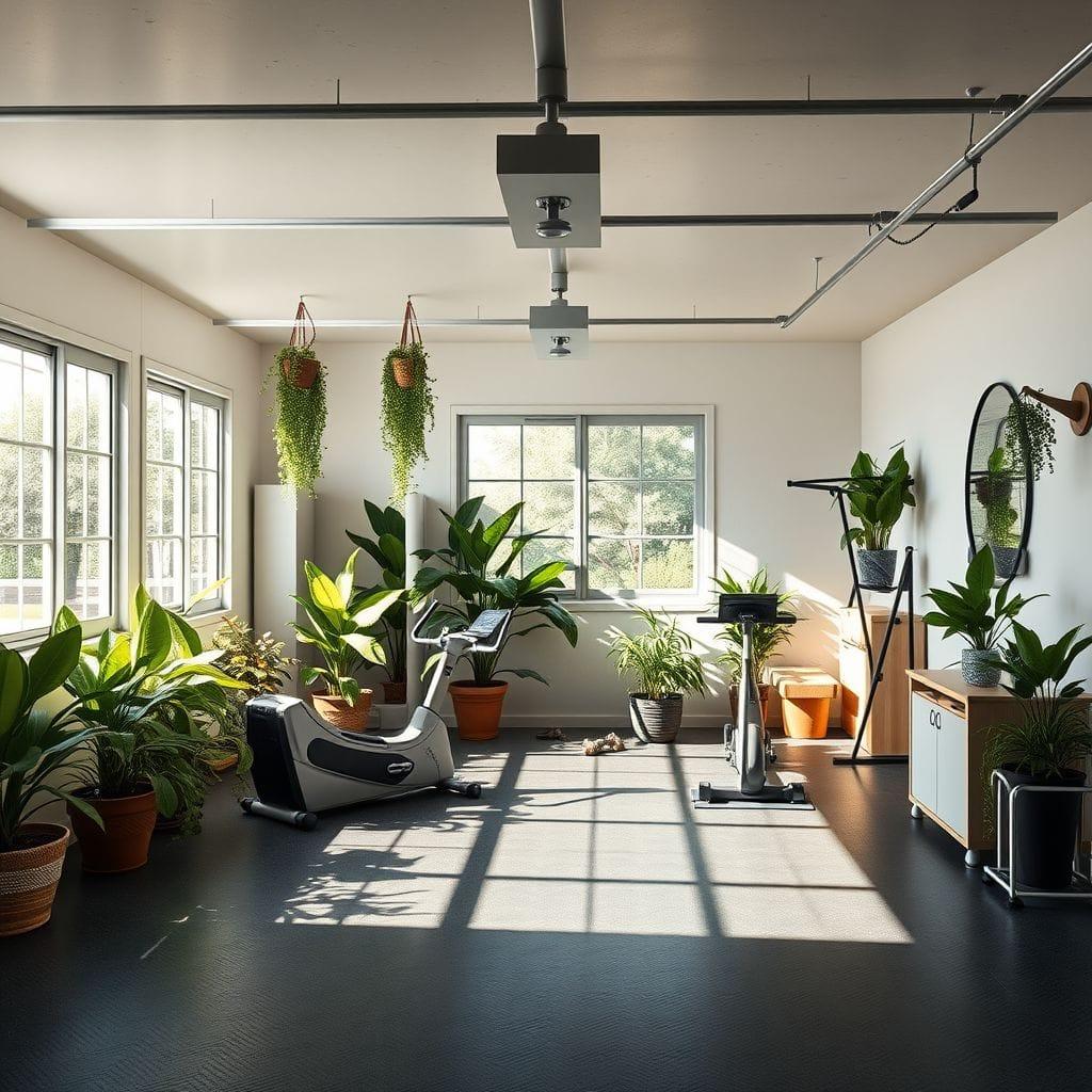Biophilic Garage Gym design example 3
