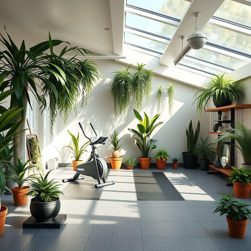 Biophilic Garage Gym design example 4