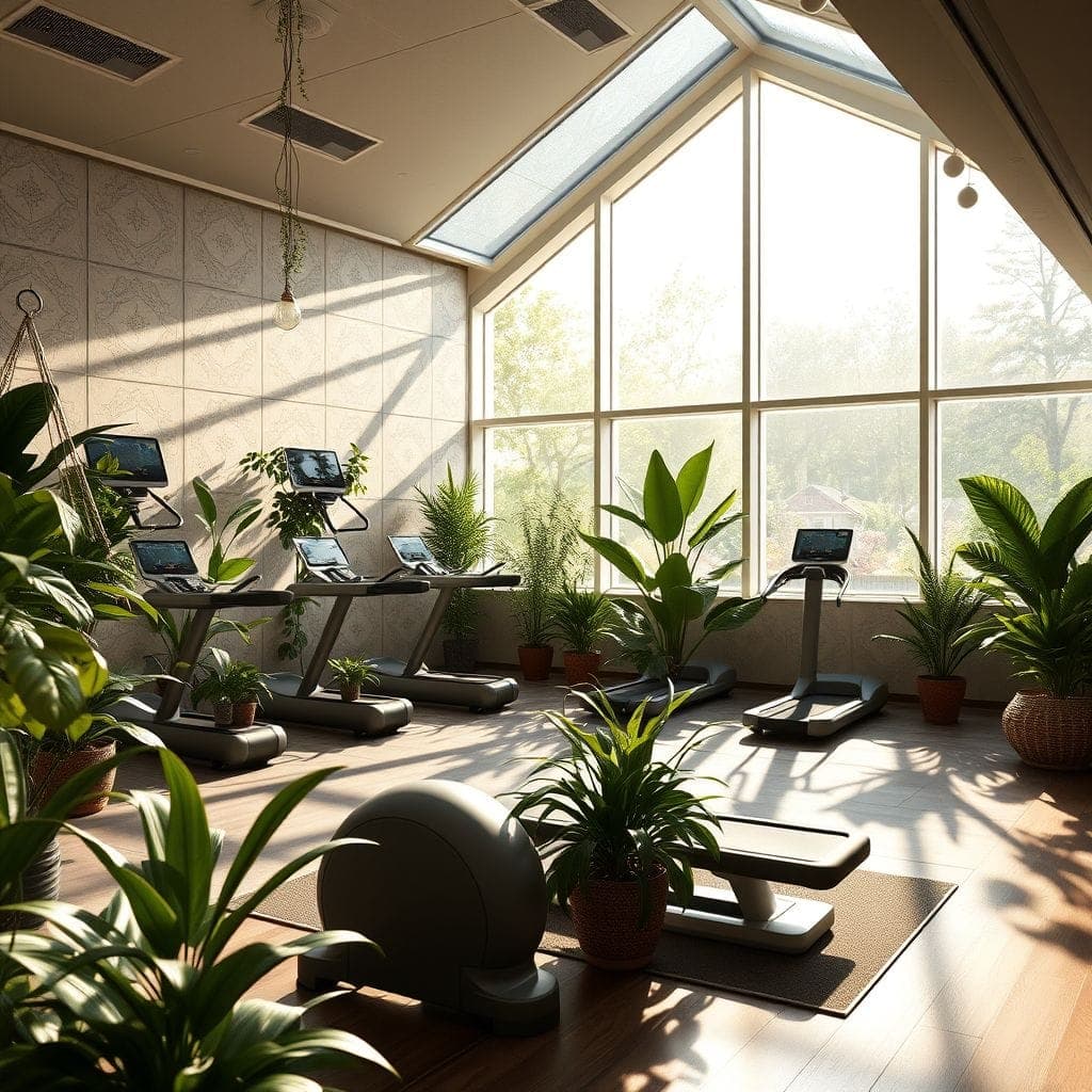 Biophilic Gym design example 2