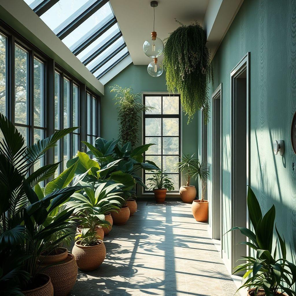 Biophilic Hallway design example 1