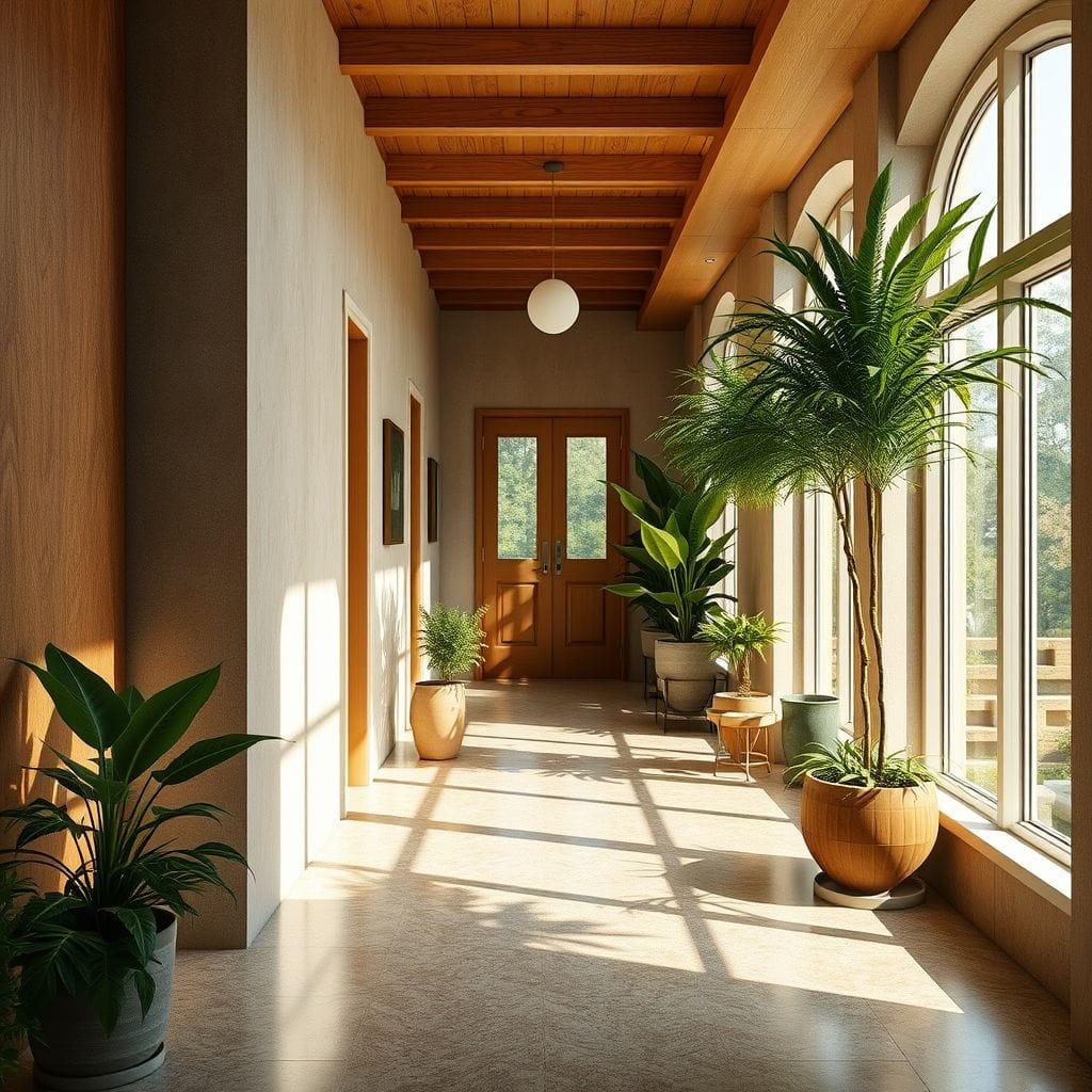 Biophilic Hallway design example 2