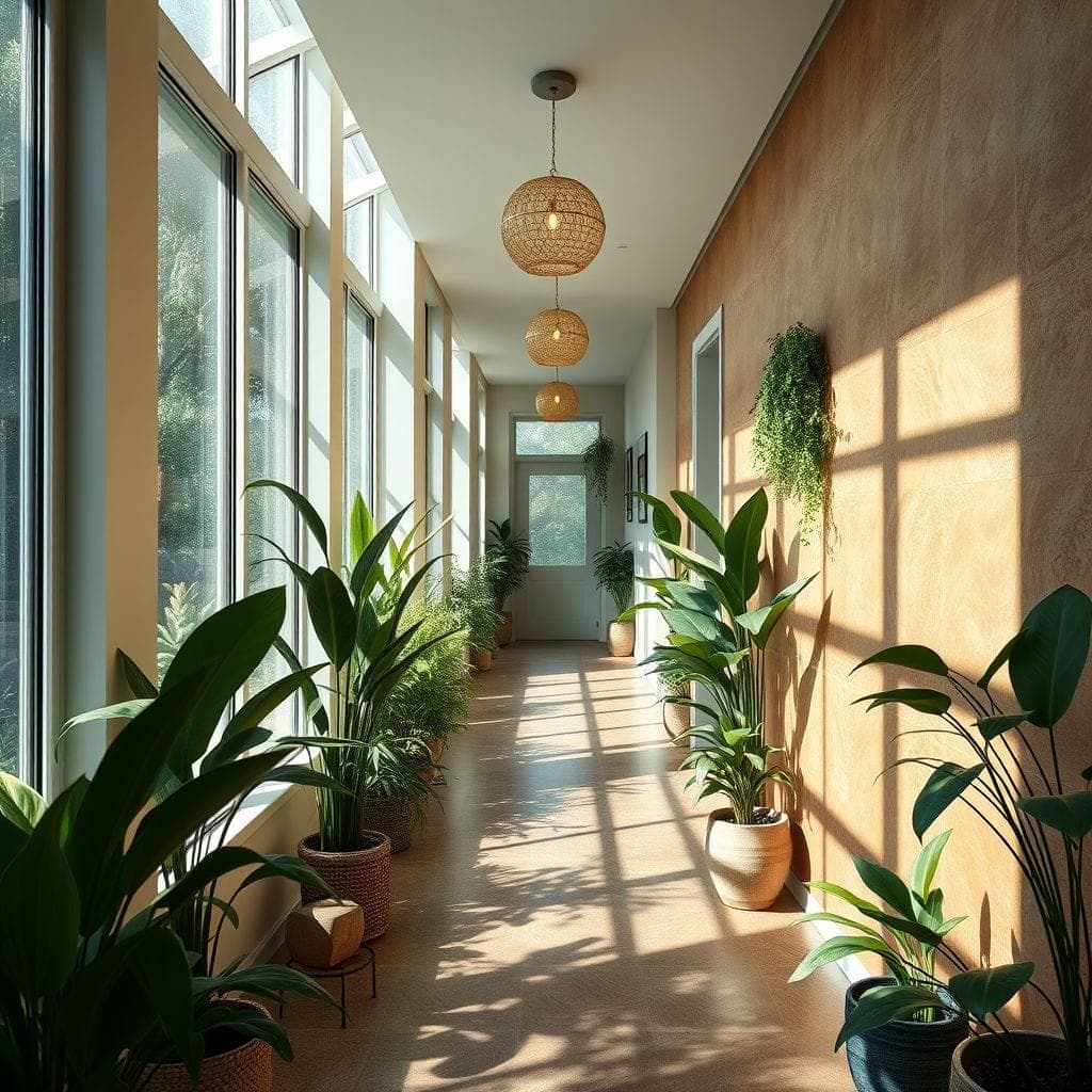 Biophilic Hallway design example 4