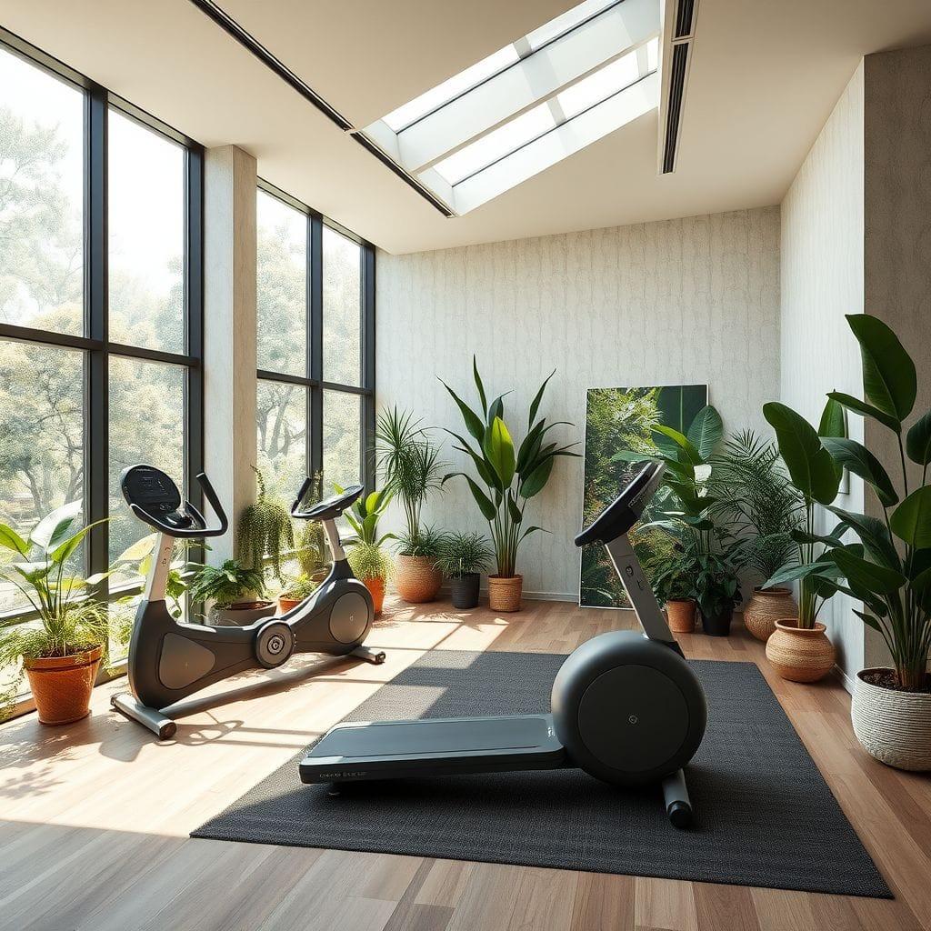 Biophilic Home Gym design example 4