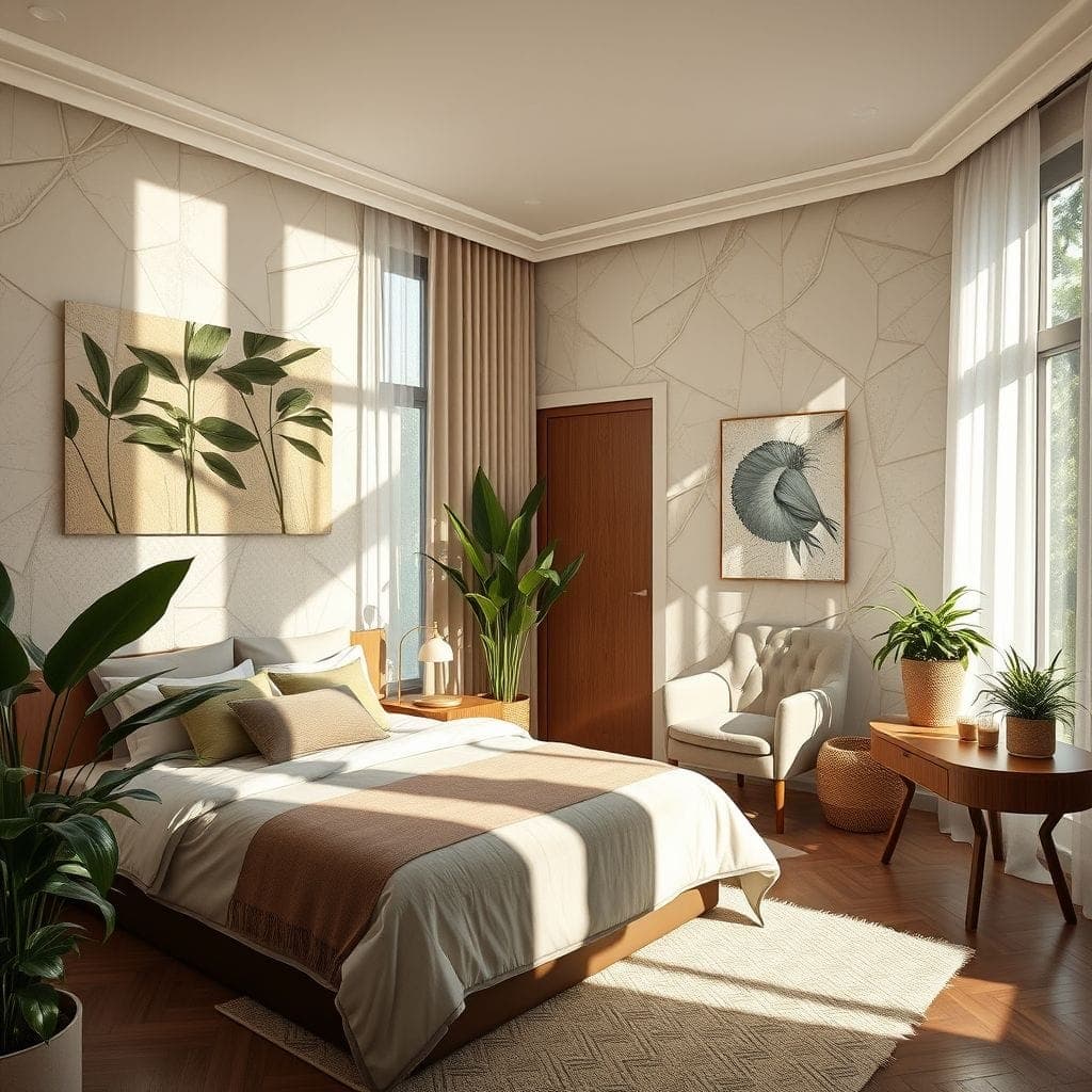 Biophilic Hotel Room design example 4