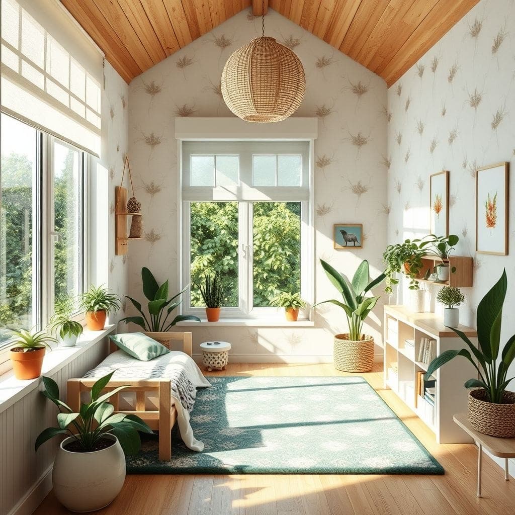 Biophilic Kids Room design example 3