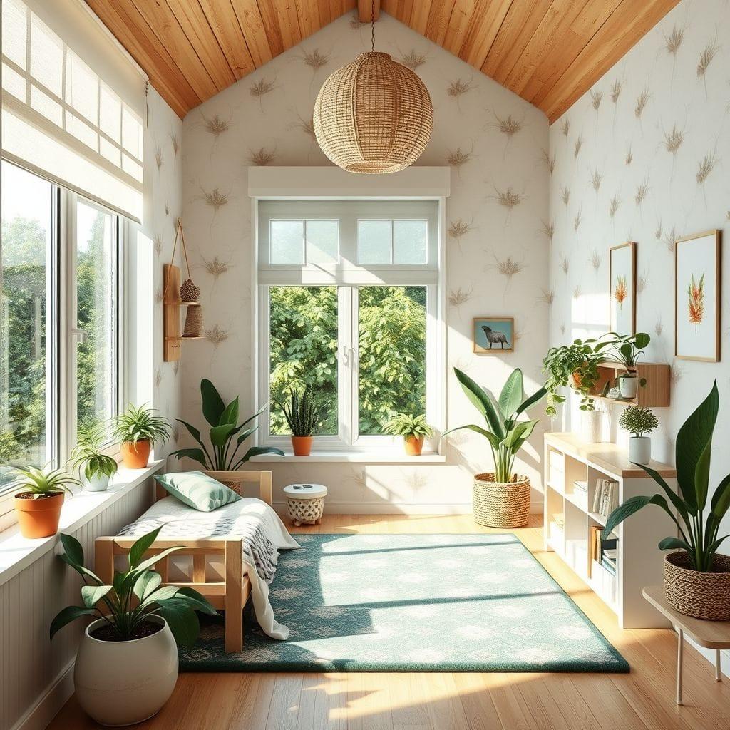 Biophilic Kids Room design example 3