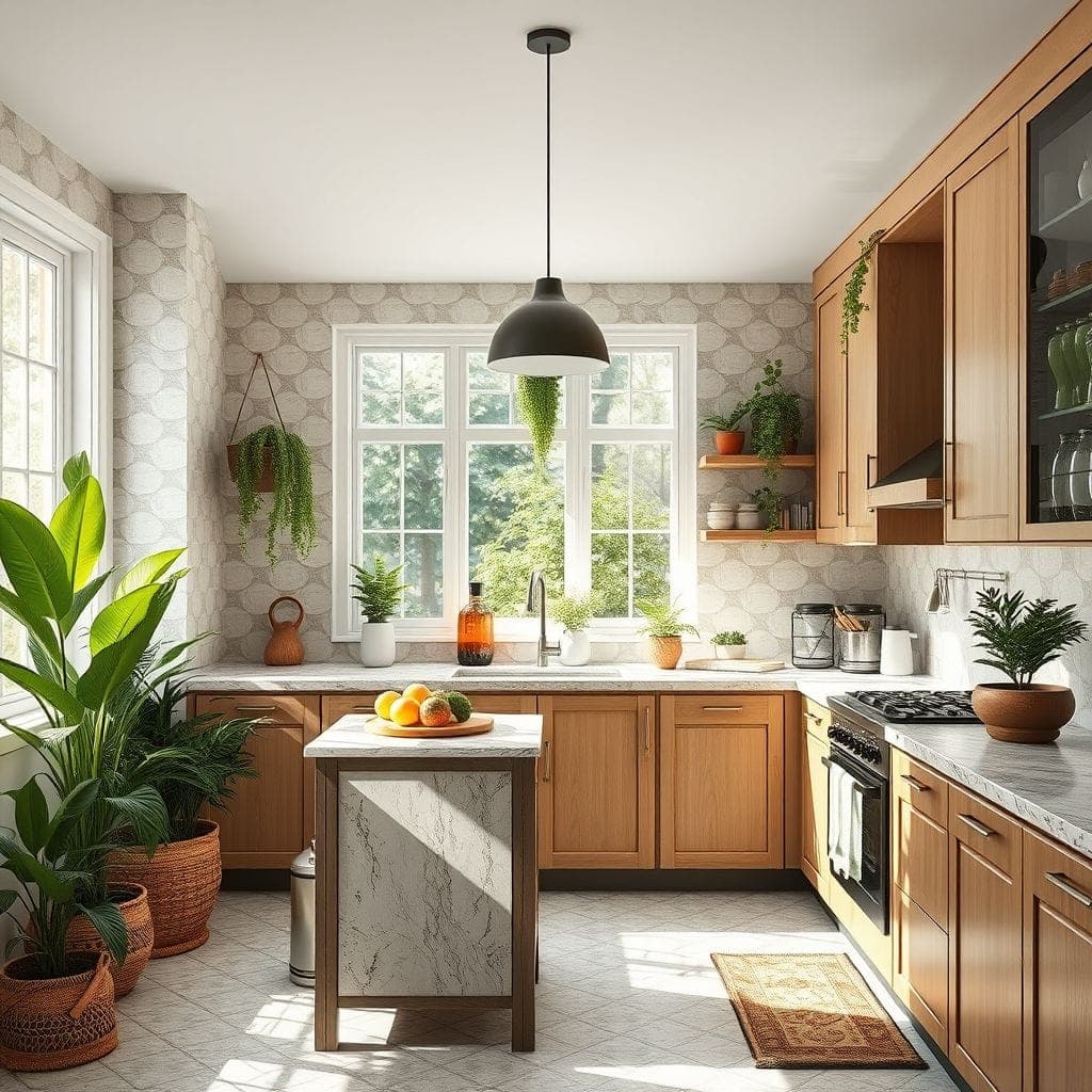 Biophilic Kitchen design example 3