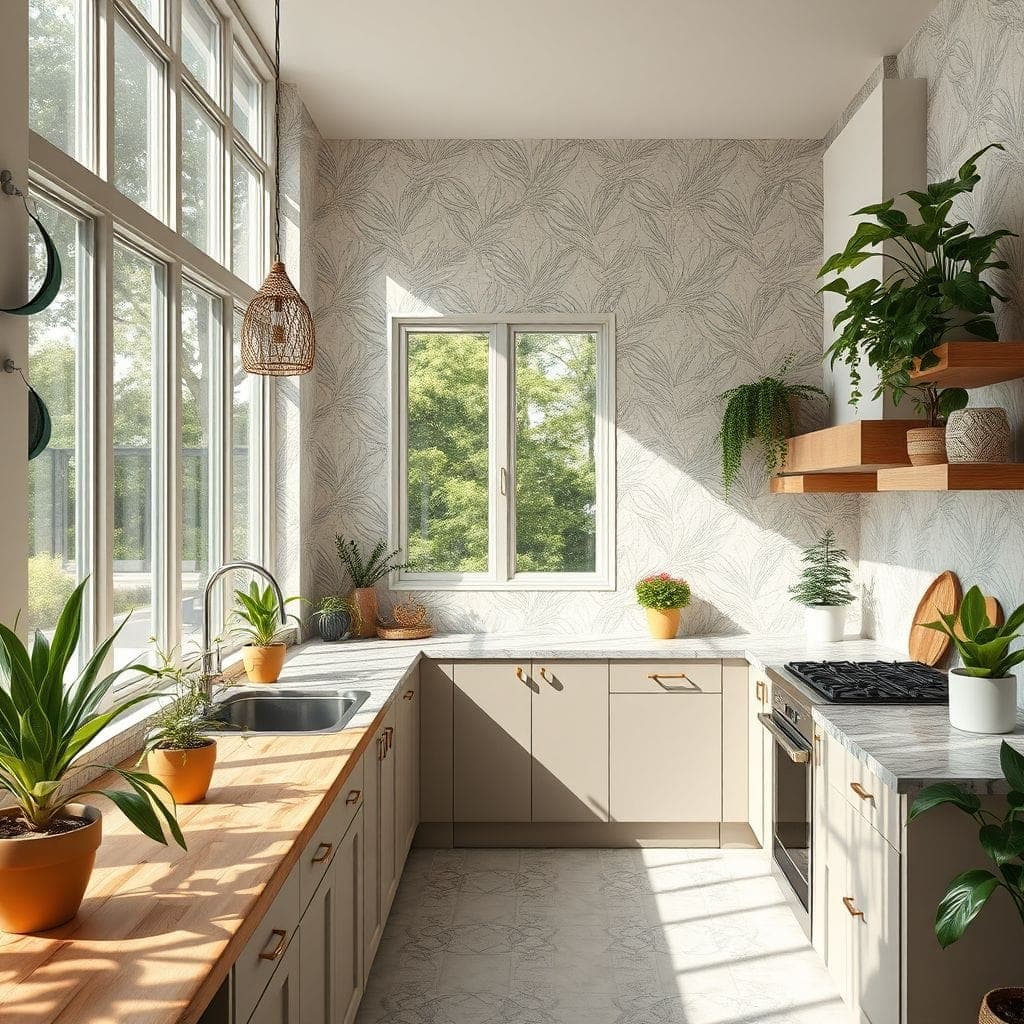 Biophilic Kitchen design example 4
