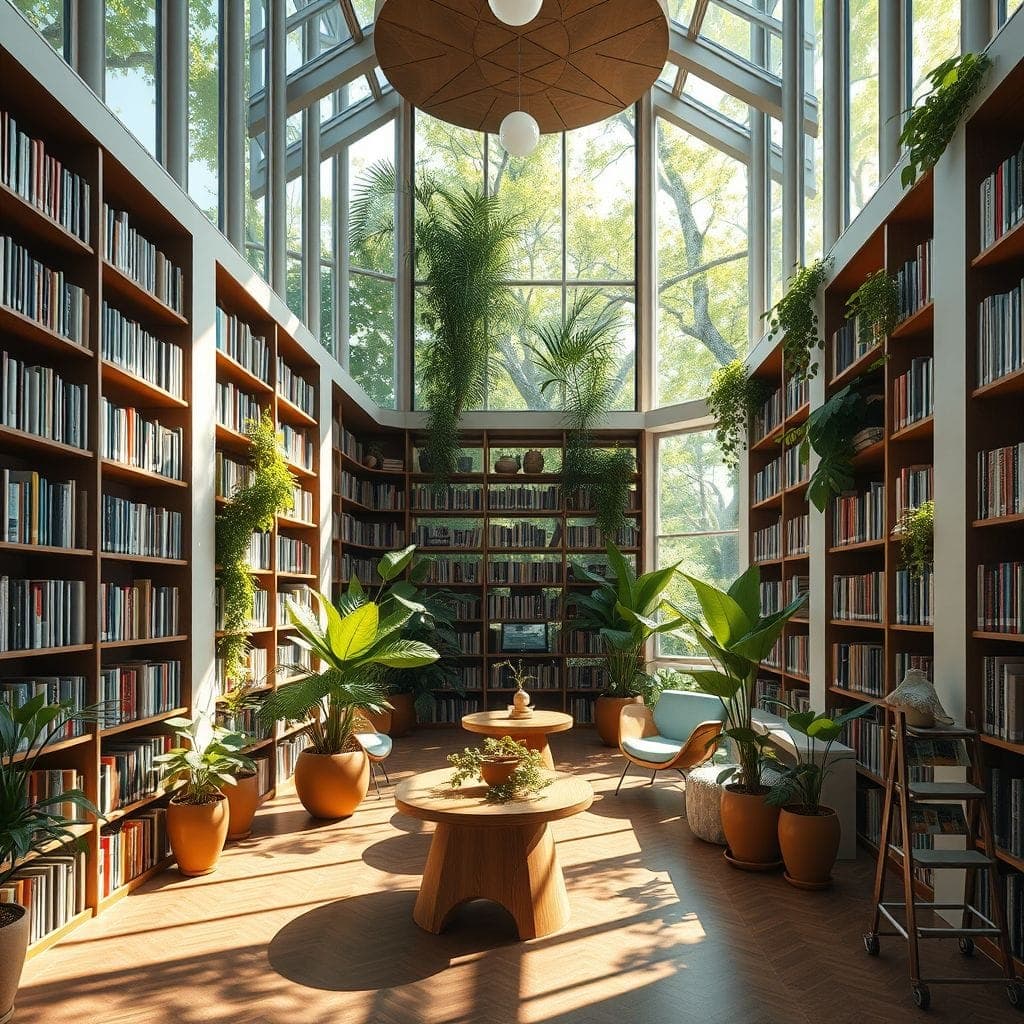 Biophilic Library design example 1