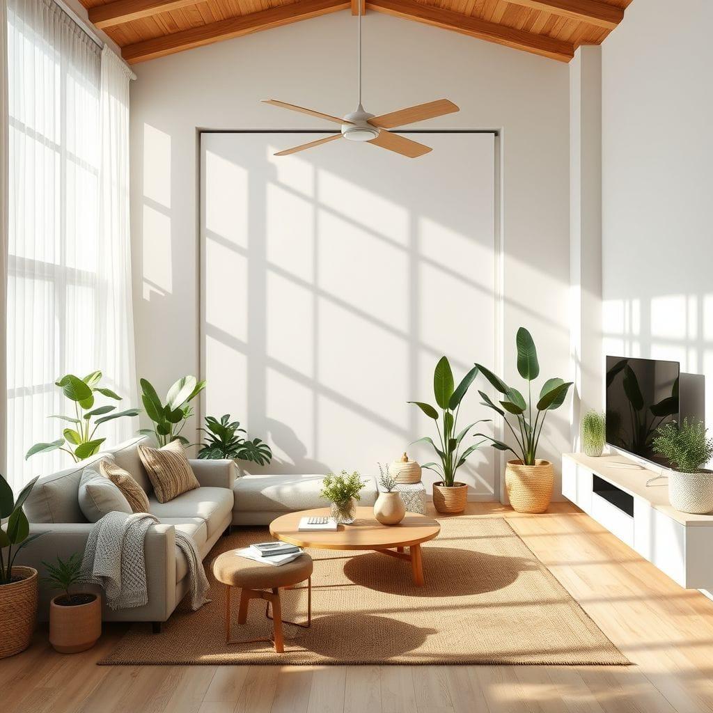 Biophilic Living Room design example 1