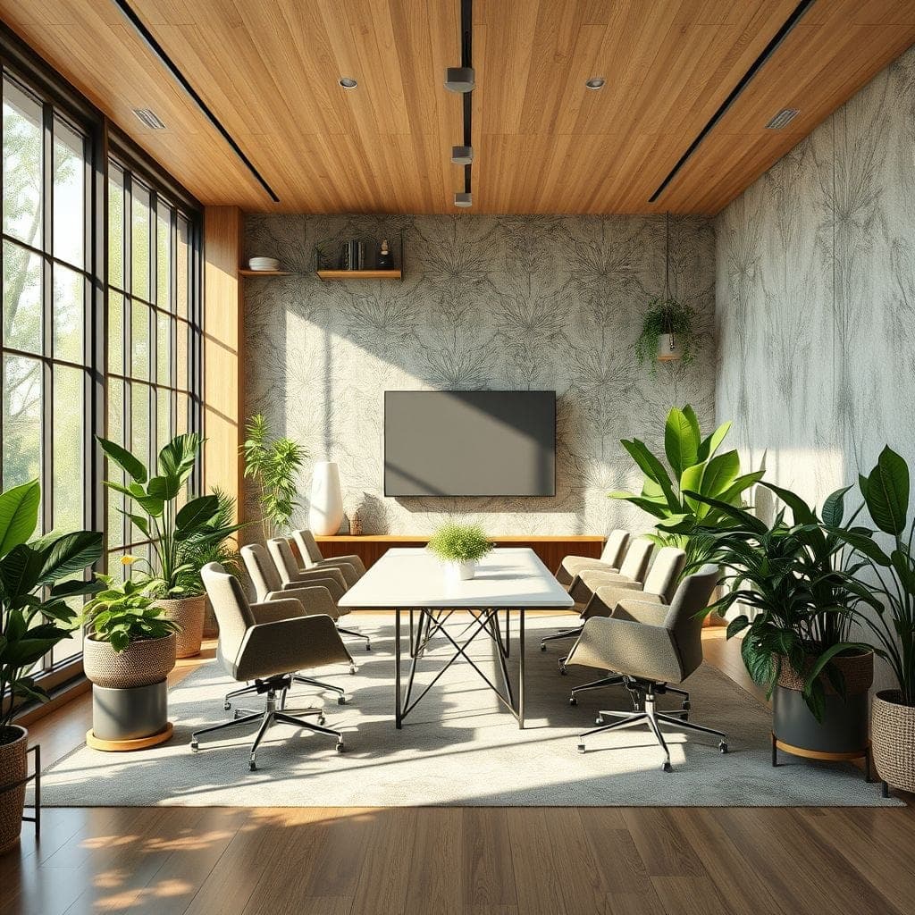 Biophilic Meeting Room design example 3
