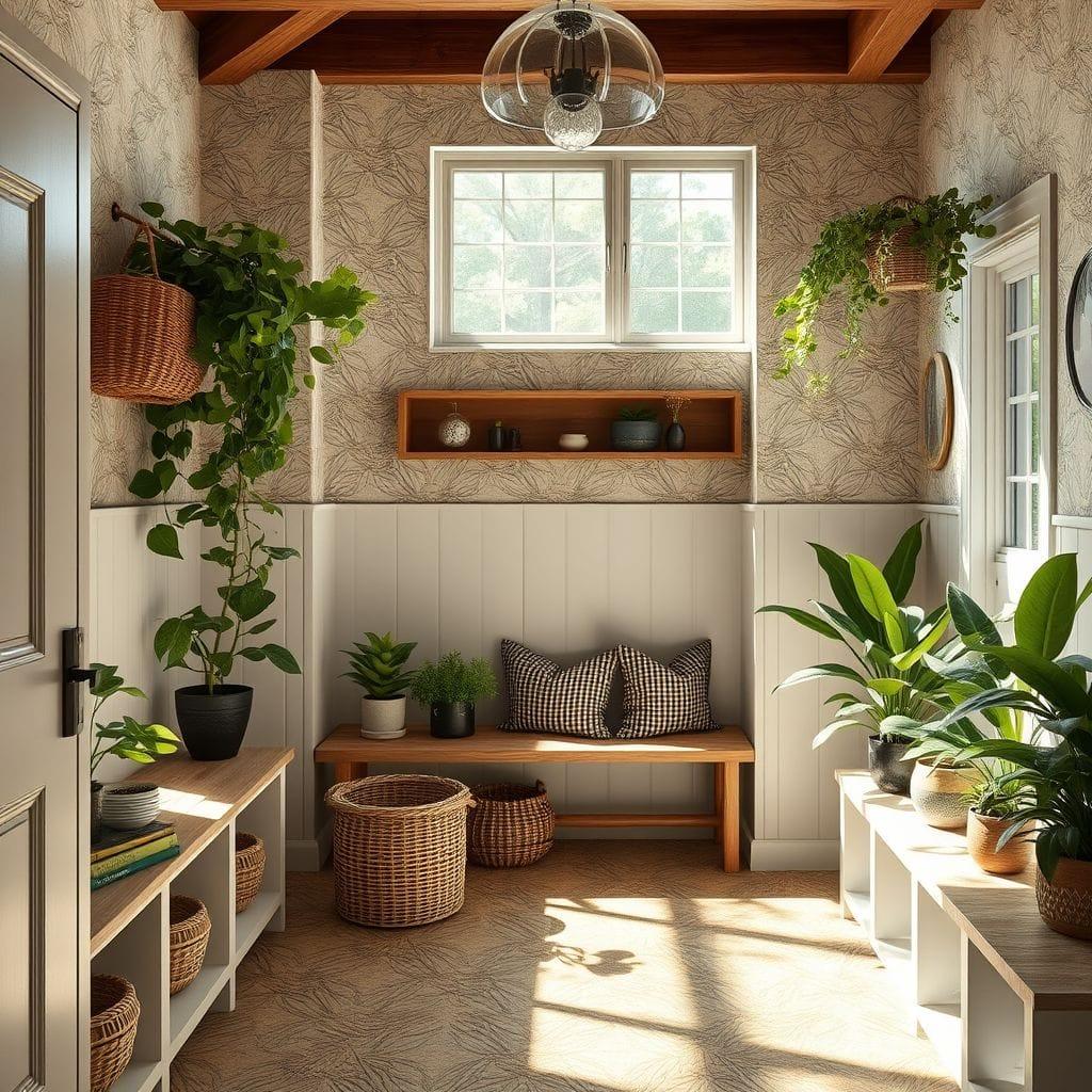 Biophilic Mudroom design example 1