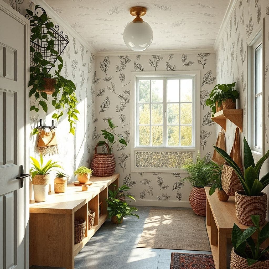 Biophilic Mudroom design example 4