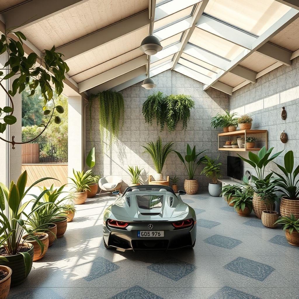 Biophilic Outdoor Garage design example 3
