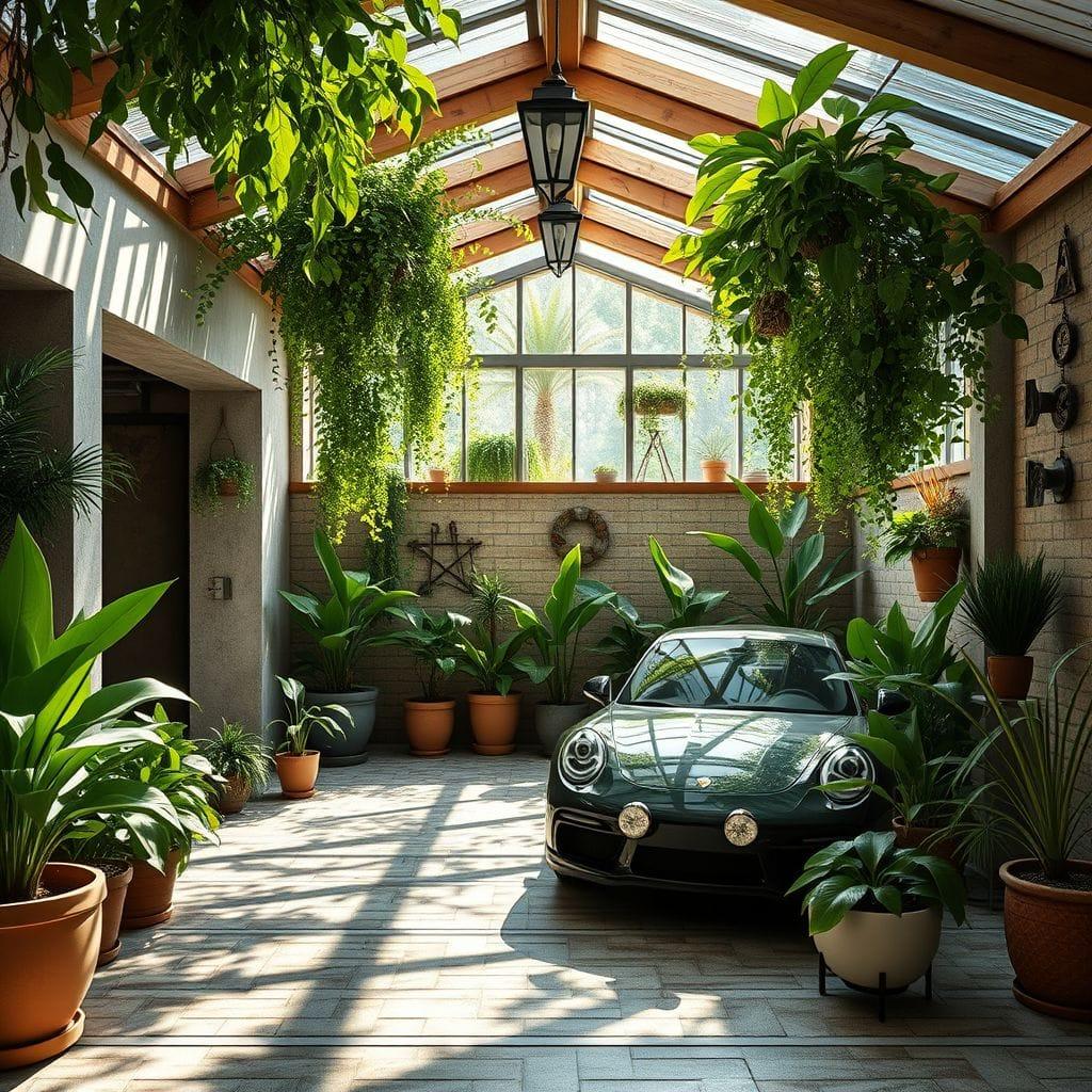 Biophilic Outdoor Garage design example 4