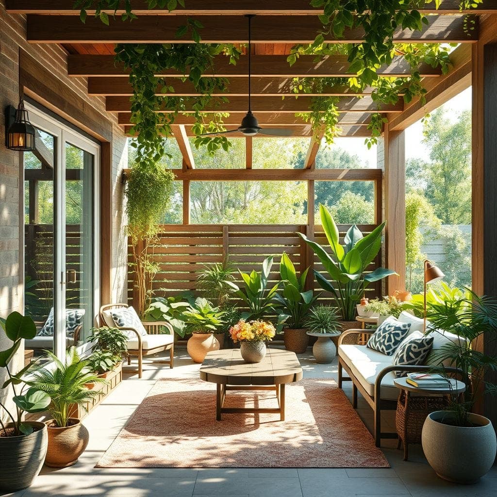 Biophilic Outdoor Patio design example 1