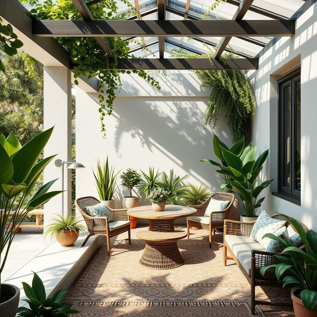 Biophilic Outdoor Patio design example 3