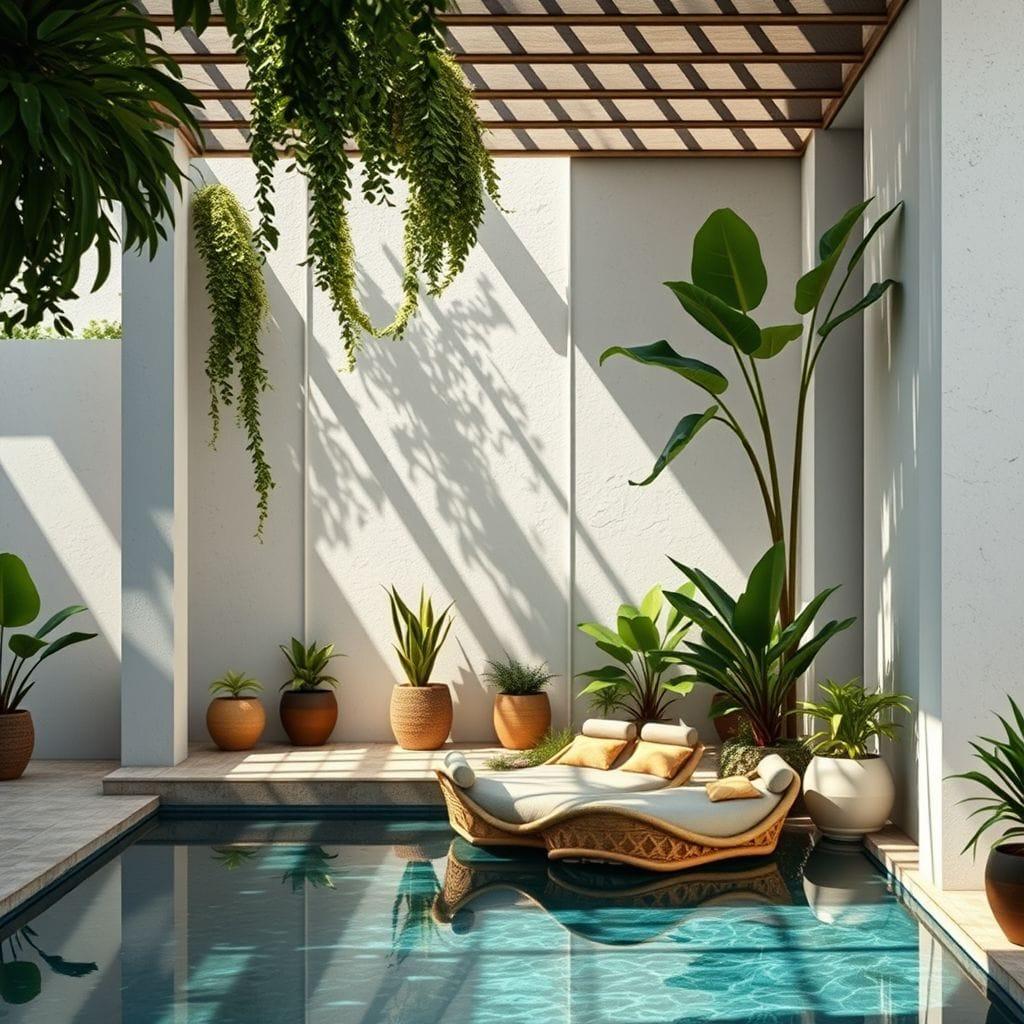 Biophilic Outdoor Pool Area design example 1