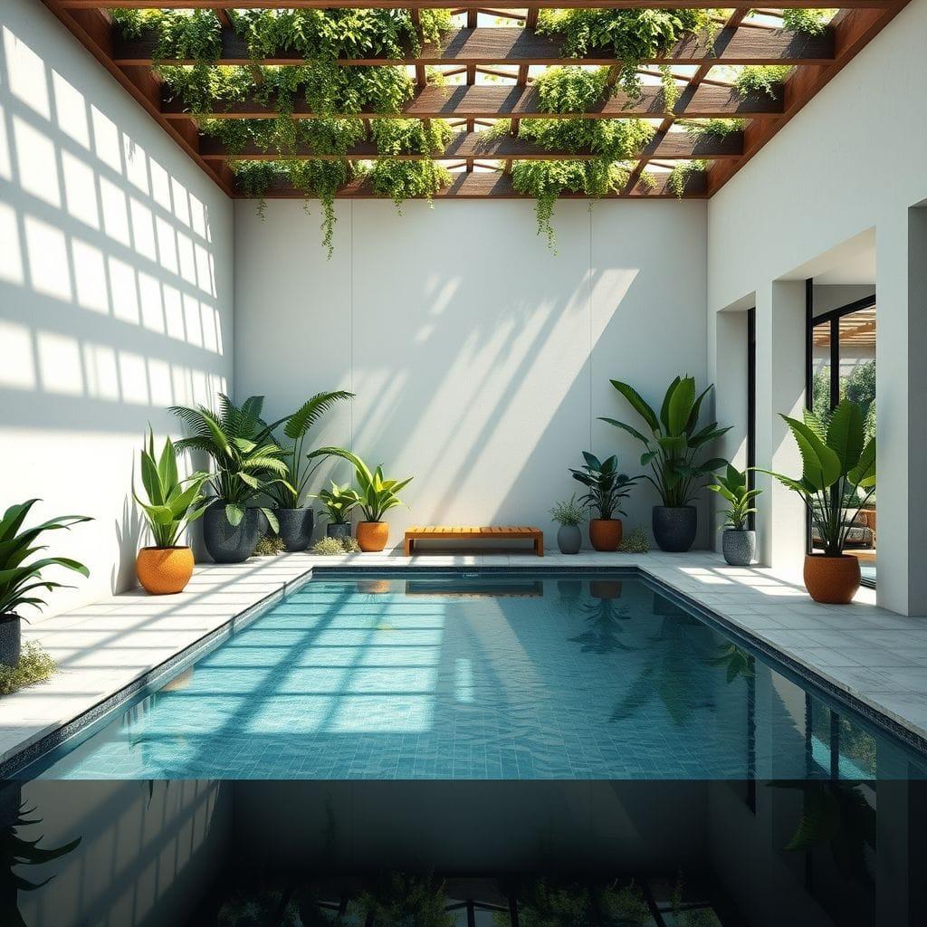 Biophilic Outdoor Pool Area design example 2