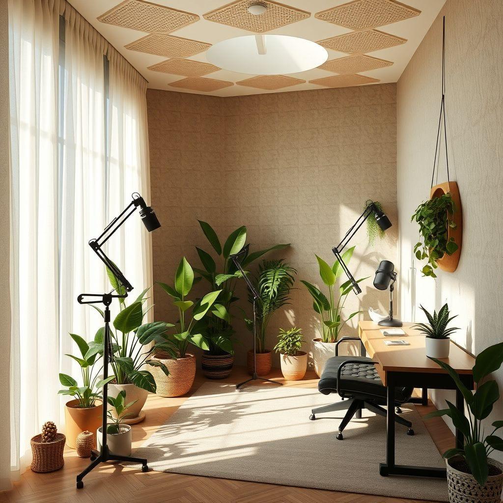 Biophilic Podcast Studio design example 2