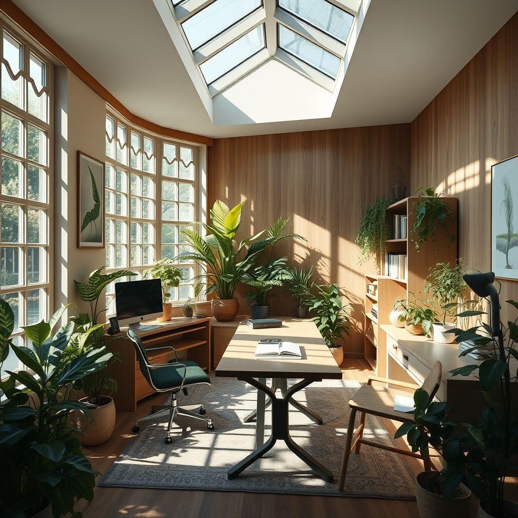 Biophilic Study Room design example 1