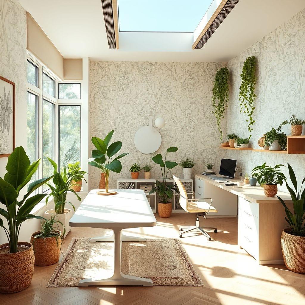 Biophilic Study Room design example 4