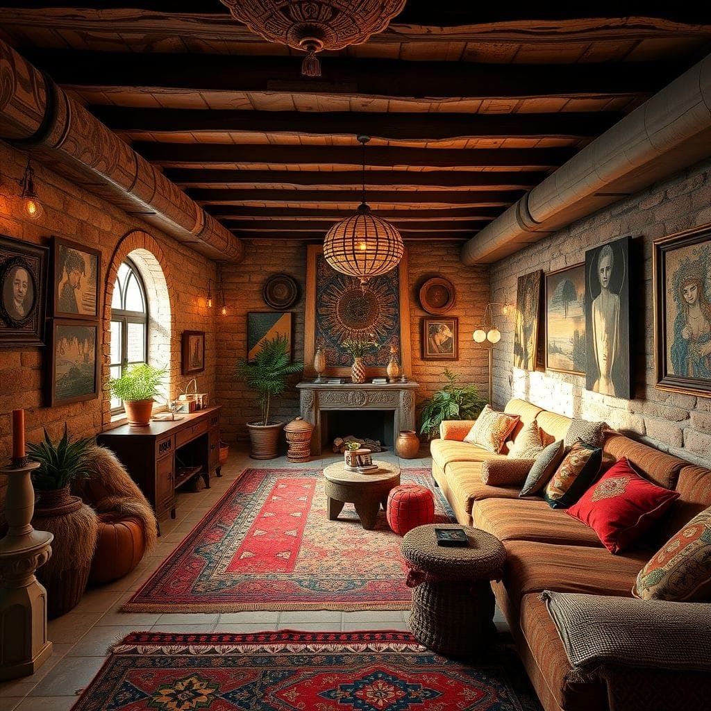 Bohemian Basement design example 4