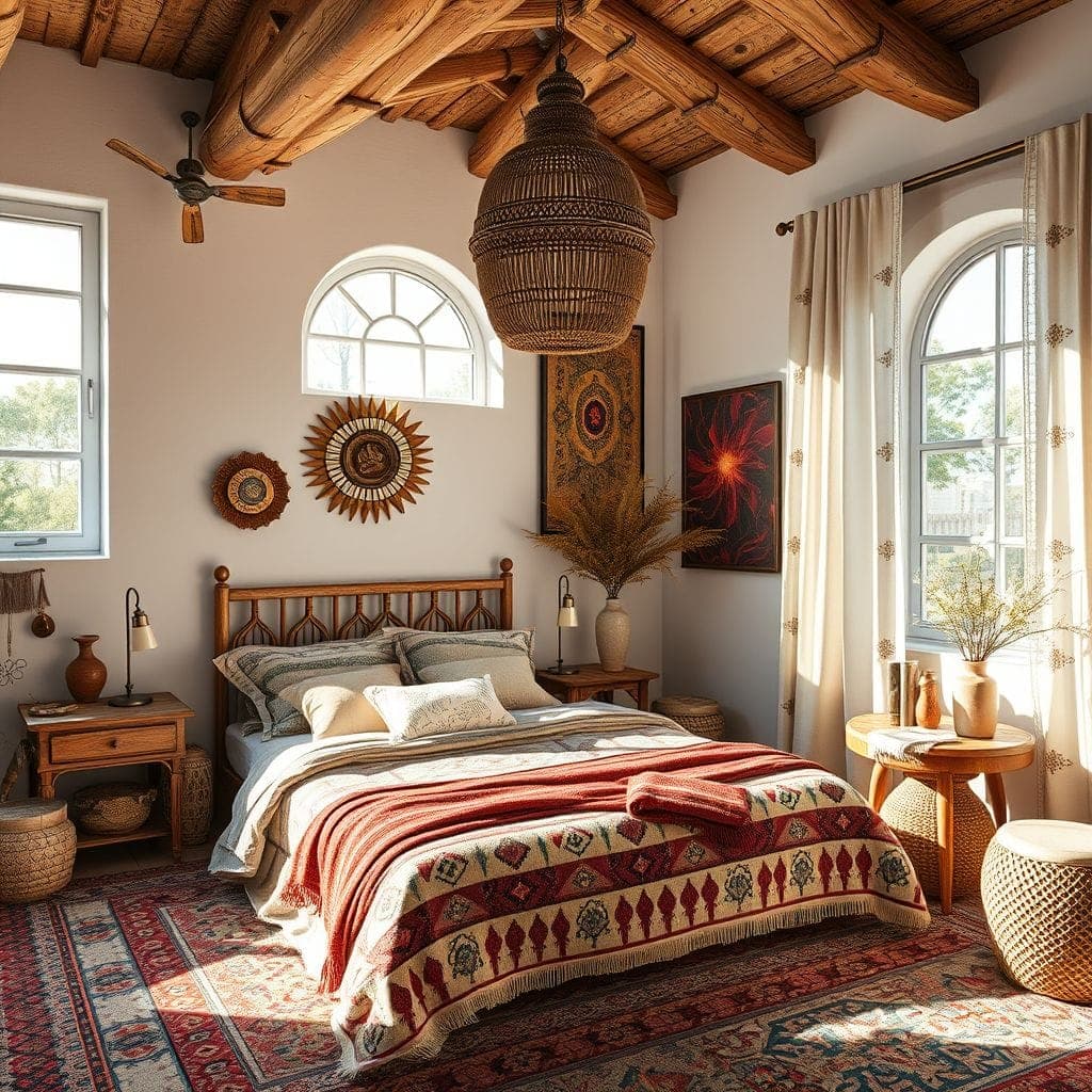 Bohemian Bedroom design example 2