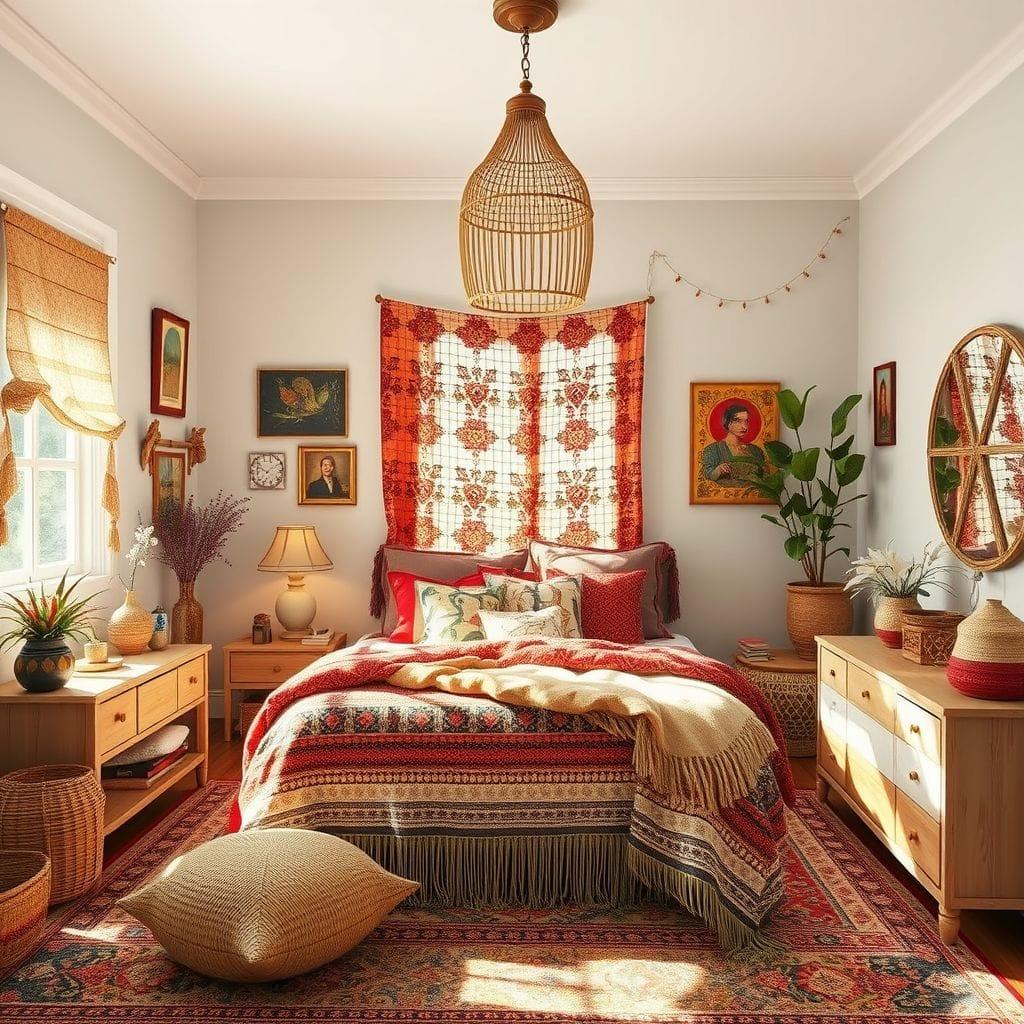 Bohemian Bedroom design example 3