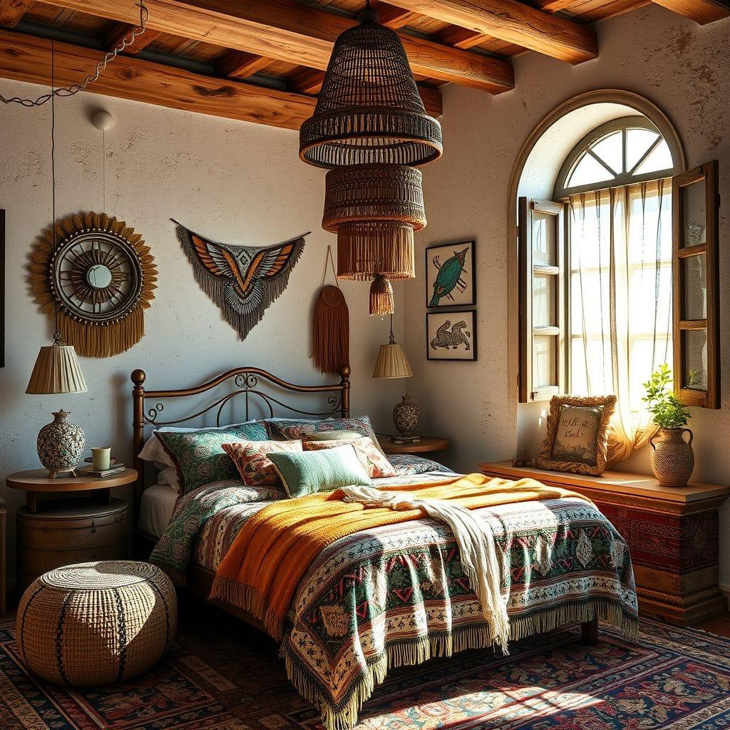 Bohemian Bedroom design example 4