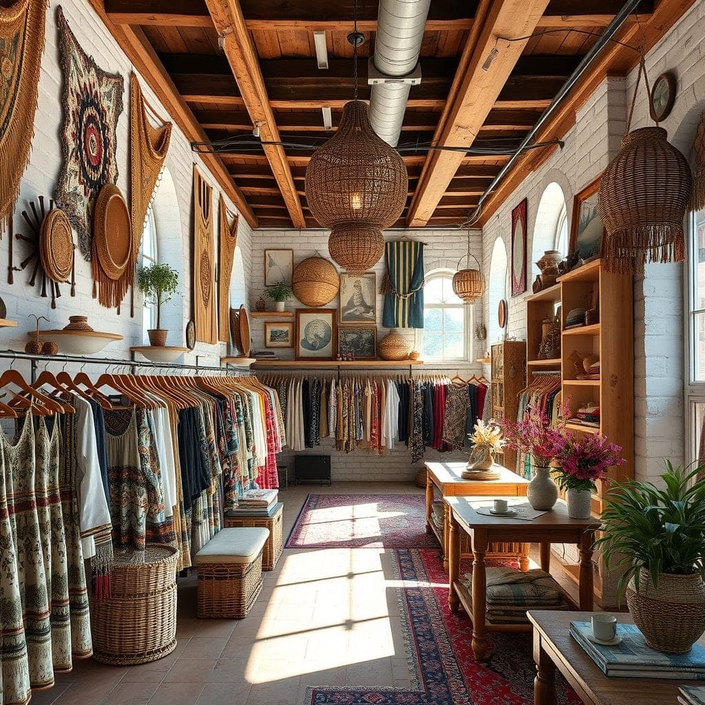 Bohemian Clothing Store design example 1