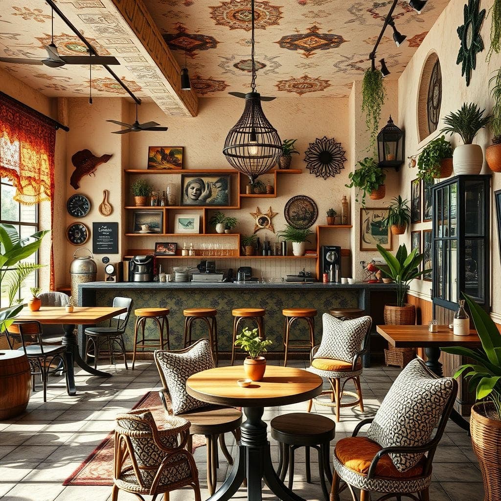 Bohemian Coffee Shop design example 2