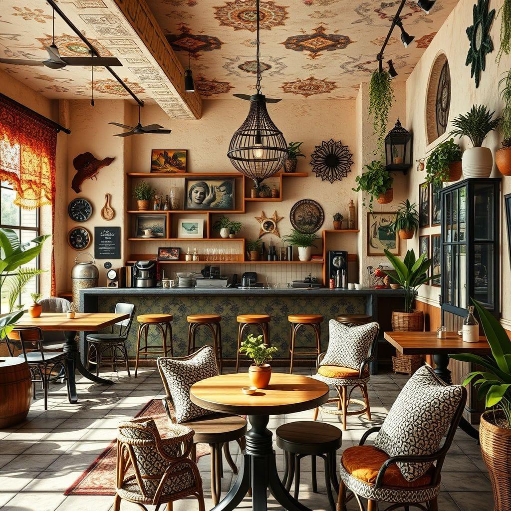 Bohemian Coffee Shop design example 2