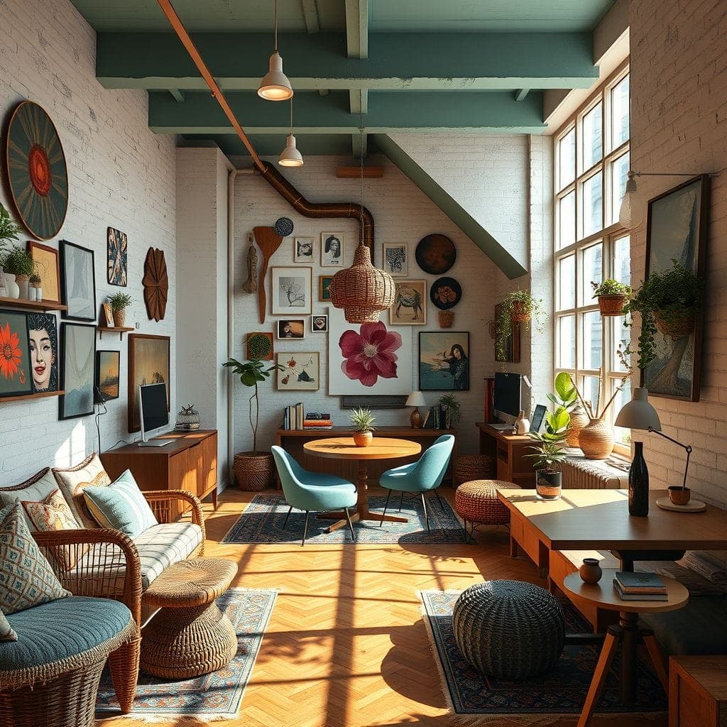 Bohemian Coworking Space design example 1