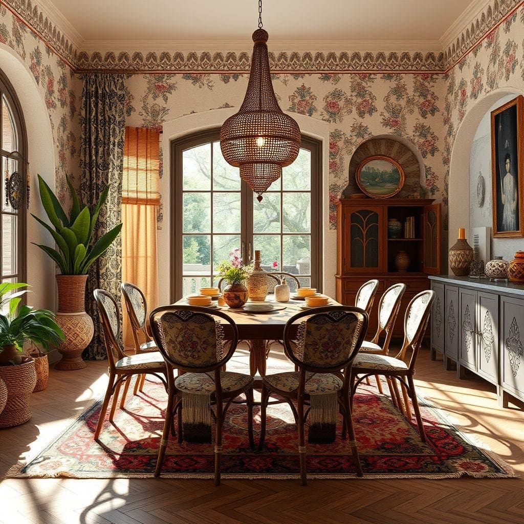 Bohemian Dining Room design example 3