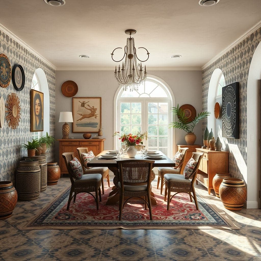 Bohemian Dining Room design example 4