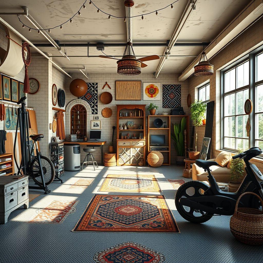 Bohemian Garage Gym design example 1