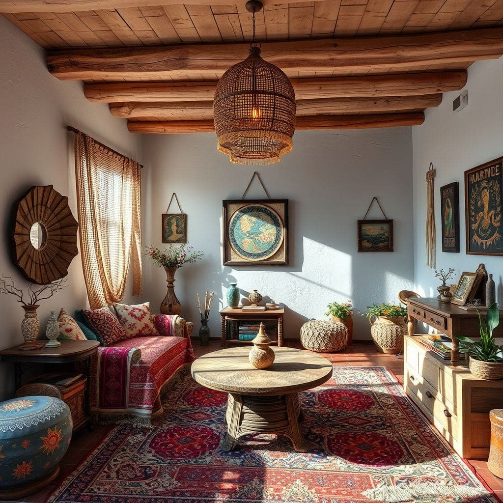 Bohemian Guest Room design example 1