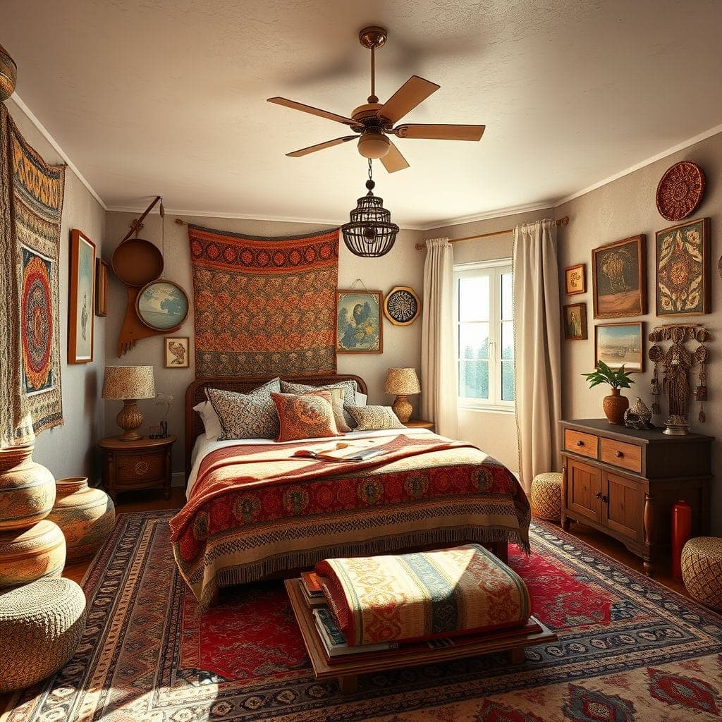 Bohemian Guest Room design example 2