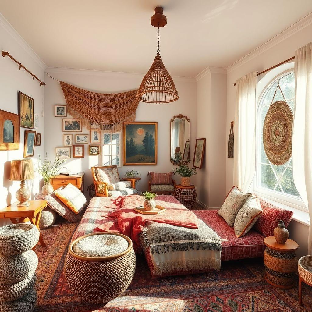 Bohemian Guest Room design example 3