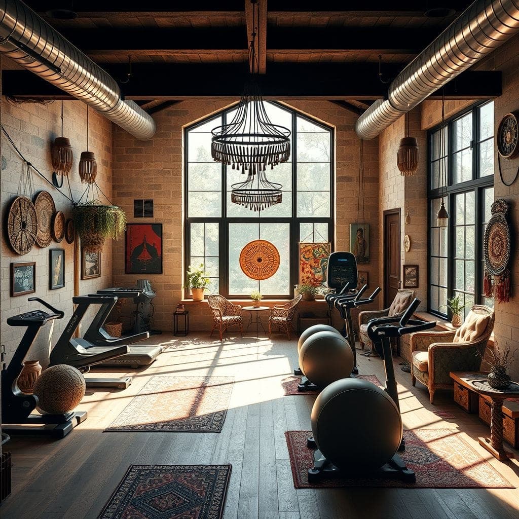 Bohemian Gym design example 1