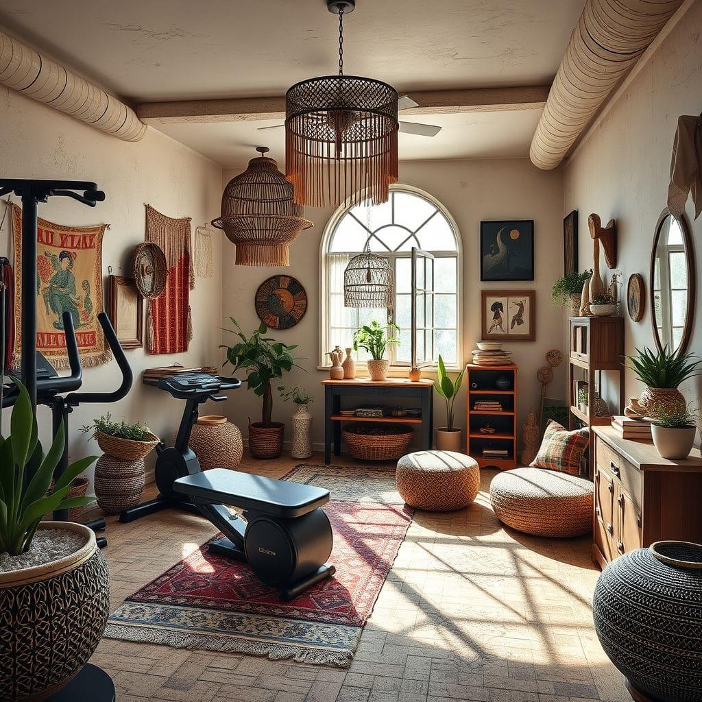 Bohemian Home Gym design example 4