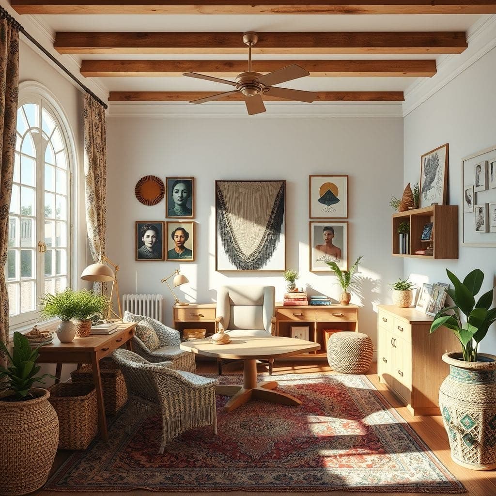 Bohemian Home Office design example 2