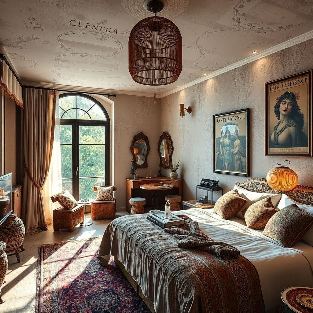 Bohemian Hotel Room design example 3